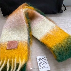 Brand new Loewe Striped Scarf In Mohair